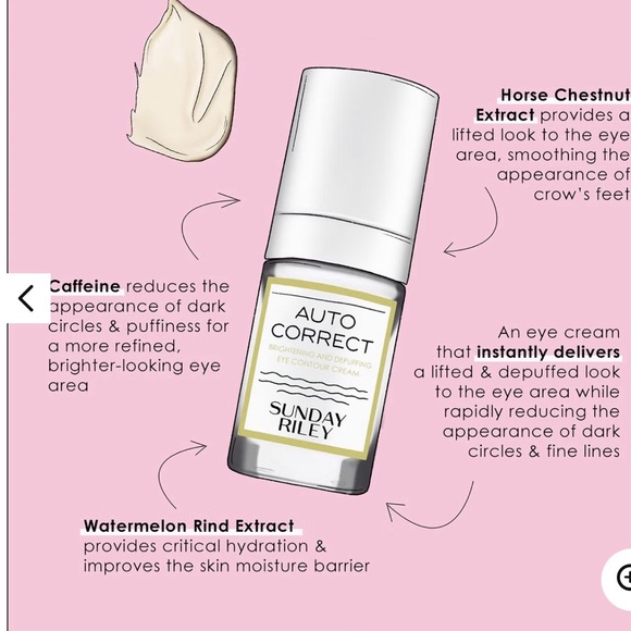 Sunday Riley Auto Correct Eye Cream in Blue and Silver - Picture 4 of 4